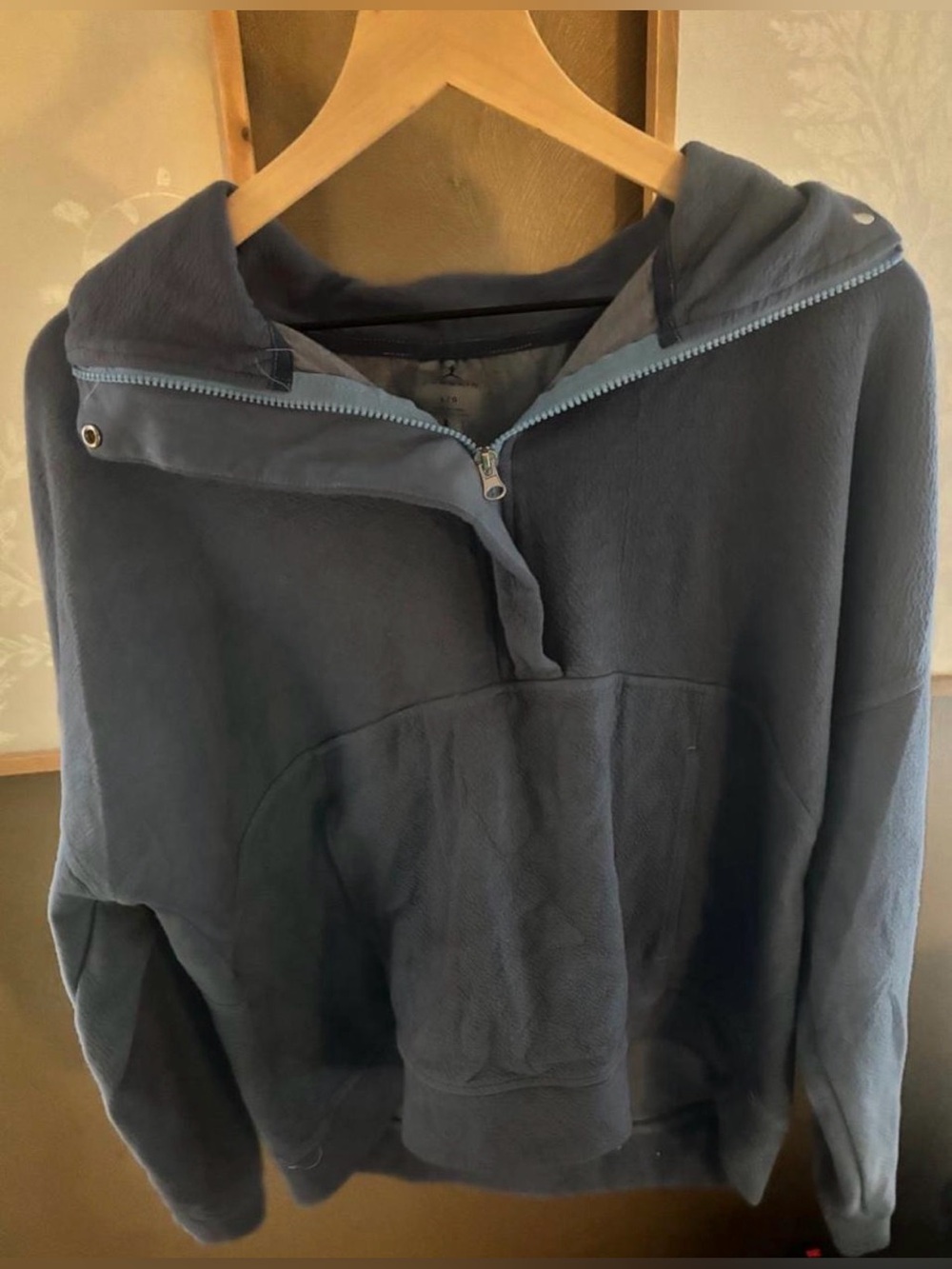 Classic Hooded Pullover Sweater - Slate Blue